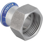 Transición Geberit serie Mapress Acero Inoxidable con tuerca de racor de acero al cromo-níquel: d=28mm, di=32mm, G=1 1/2″